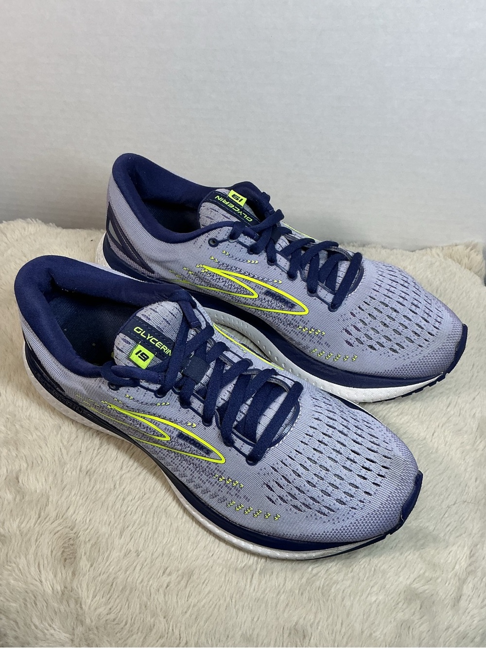 Brooks Glycerin 19 Women’s Running Shoes Size 9 Medium B Blue Gray Purple - Picture 12 of 16